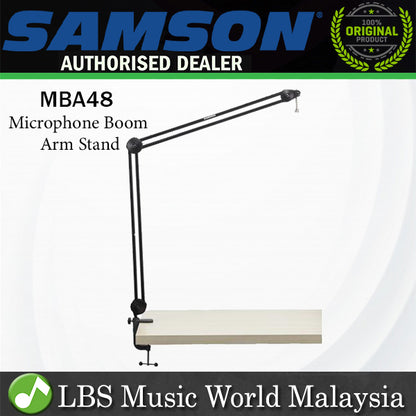 Samson MBA48 48 Inch Microphone Suspension Boom Arm Stand With Table Clamp (MBA 48)