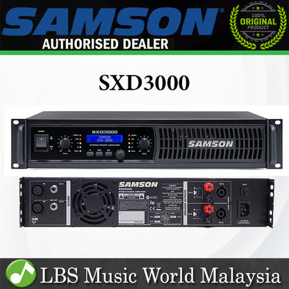 Samson SXD3000 900 Watt Stereo Power Amplifier Speaker Amp With DSP (SXD-3000 SXD 3000) * Call for Status Check