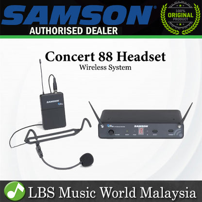 Samson Concert 88 Headset 16 Channel True Diversity UHF Wireless System (Concert88Headset)  *Call for Status Check