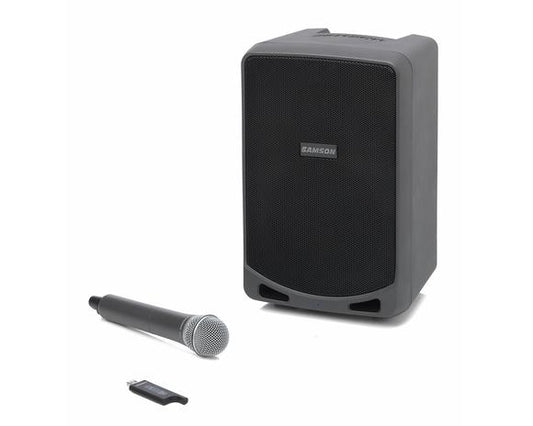 Samson XP106w 4 Channel 6" Woofer Portable PA with Handheld Wireless System and Bluetooth (XP 106w)