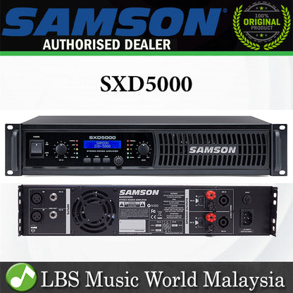 Samson SXD5000 1500 Watt Stereo Power Amplifier Speaker Amp with DSP (SXD-5000 SXD 5000) *Call for Status Check