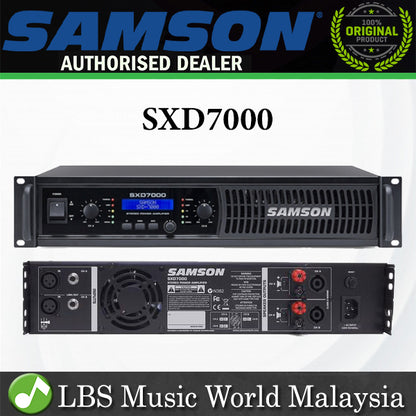 Samson SXD7000 2000 Watt Stereo Power Amplifier Speaker Amp with DSP (SXD-7000 SXD 7000) *Call for Status Check
