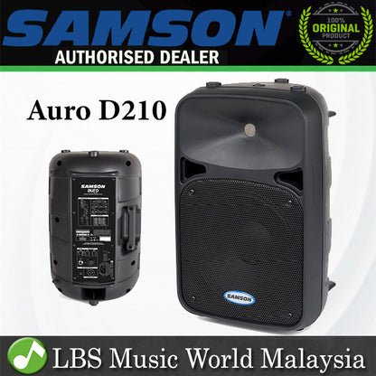 Samson Auro D210 200W 10" Active Loudspeaker PA Power Speaker (D 210)