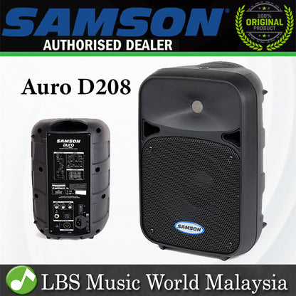 Samson Auro D208 200W 2 Way Active Loudspeaker PA Power Speaker (D 208)