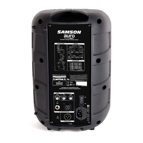 Samson Auro D208 200W 2 Way Active Loudspeaker PA Power Speaker (D 208)