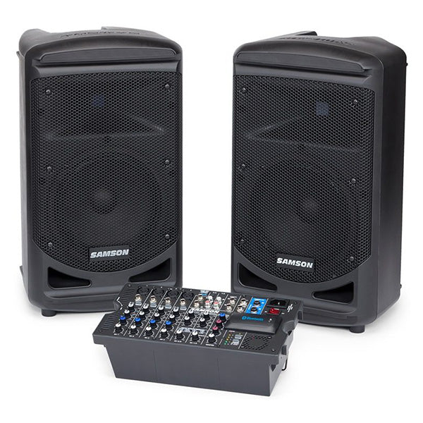 Samson Expedition XP800 8 Channel Mixer 800W 2 Way Speaker Portable PA System with Bluetooth (ExpeditionXP 800)
