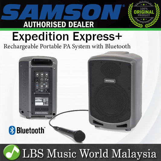 Samson Expedition Express+ Rechargeable Portable PA System with 3 channel Mixer Bluetooth (ExpeditionExpress)
