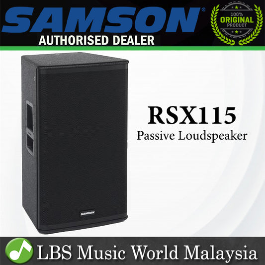 [Discontinued] Samson RSX115 600W AES 2400W Peak 2 Way Passive Loudspeaker (RSX 115) *Call for Status Check