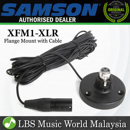 Samson XFM1-XLR Flange Mount with Cable (XFM1XLR Samson XFM1 XLR)