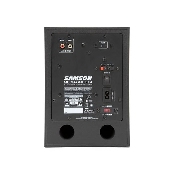 Samson MediaOne BT4 4" Woofer Active Studio Monitor with Bluetooth Stereo Pair (MediaOneBT4) *Call for Status Check