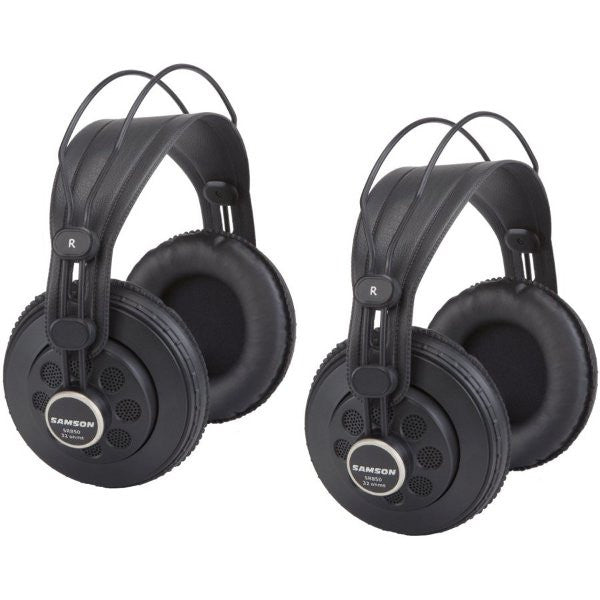 Samson SR850 Semi Open Studio Headphone-2 Pack (SR 850)