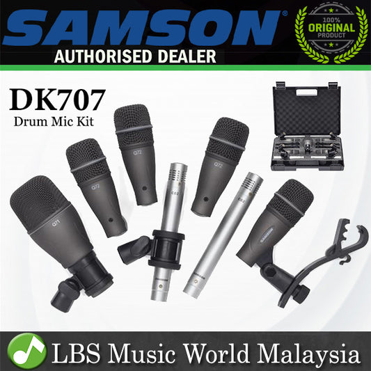 Samson DK707 7 Piece Drum Mic Kit with Case (DK 707) *Call for Status Check