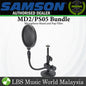 Samson MD2/PS05 Bundle Desktop Microphone Stand and Microphone Pop Filter (MD2PS05 MD2 PS05)