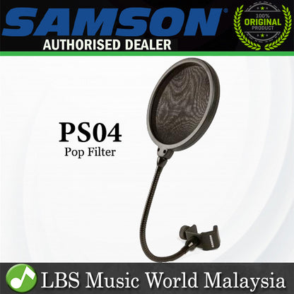 Samson PS04 8" Gooseneck Microphone Pop Filter (PS 04)