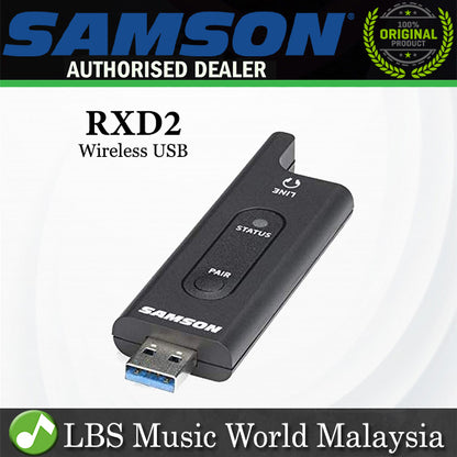 Samson RXD2 Wireless USB Receiver for Stage XPD2/XPD1/X1U System (RXD 2)
