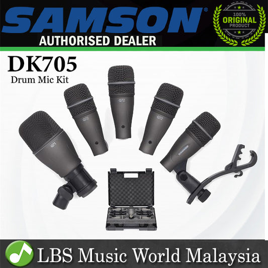 Samson DK705 5 Piece Drum Mic Kit with Case (DK 705) *Call for Status Check