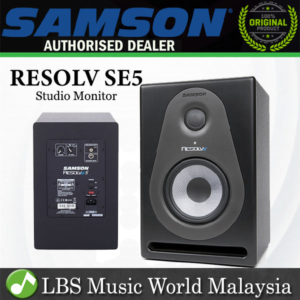Samson RESOLV SE5 5" Carbon Fiber Woofer 70 Watt Powered Studio Monitor (RESOLVSE5) *Call for Status Check