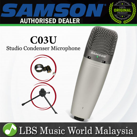 [Discontinued] Samson C03U Multi Pattern USB Studio Condenser Microphone (C0 3U)