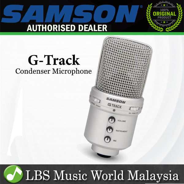 [Discontinued] Samson G-Track USB Condenser Microphone with Audio Interface (GTrack G Track) *Call for Status Check