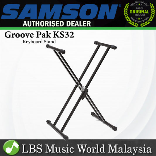 Samson Groove Pak KS32 Double X Keyboard Stand (GroovePakKS32)
