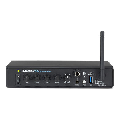 Samson SM4 4 Channel Mixer with Bluetooth Streaming XPD USB Wireless (SM 4) *Call for Status Check