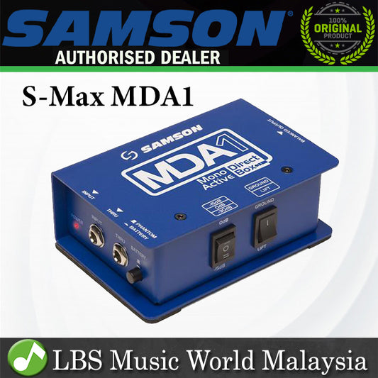 Samson S-Max MDA1 1 Channel Mono Active Instrument Direct Box DI (SMAX S MAX MDA1) *Call for Status Check