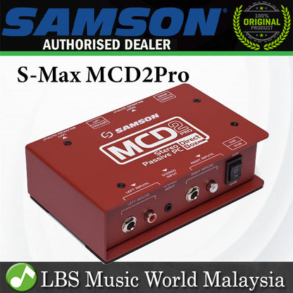 Samson S-Max MCD2 Pro 2 Channel Passive Direct Box (SMax MCD2Pro S Max) *Call for Status Check