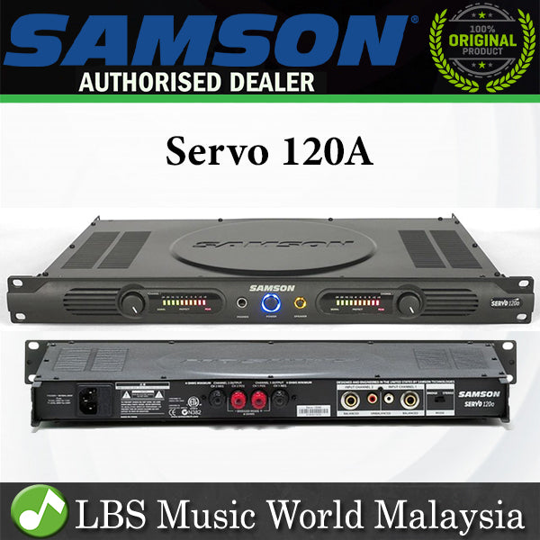 Samson Servo 120A 2 Channel 2 X 600W at 4 Ohms Power Amplifier Speaker Amp (Servo-120A 120) *Call for Status Check