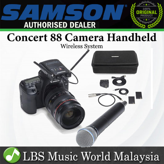 [Discontinued] Samson Concert 88 Camera Handheld Frequency Agile UHF Camera Wireless System (Concert88CameraHandheld)  *Call for Status Check