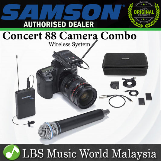 [Discontinued] Samson Concert 88 Camera Combo Frequency Agile UHF Camera Wireless System (Concert88CameraCombo) *Call for Status Check