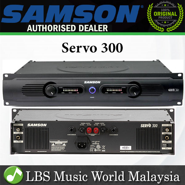 Samson Servo 300 2 Channel 2 X 150W at 4 Ohms Power Amplifier Speaker Power Amp (Servo-300) *Call for Status Check