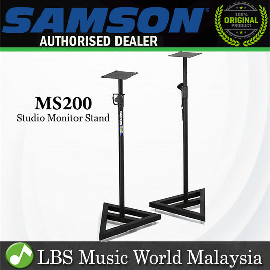 Samson MS200 Heavy Duty Studio Monitor Stand Pair (MS 200)
