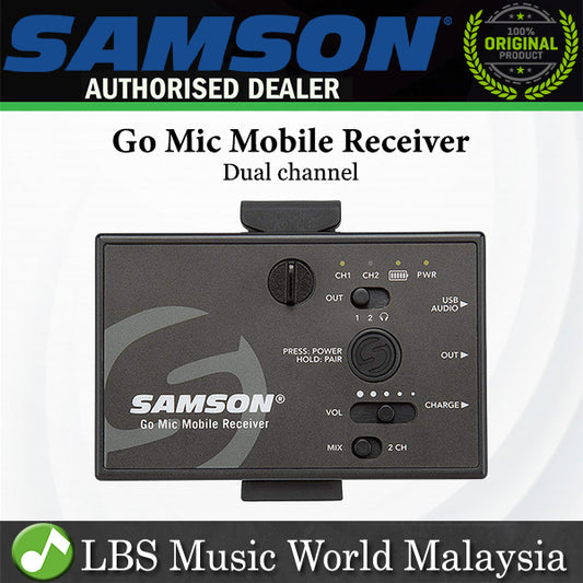 Samson Go Mic Mobile Receiver Dual channel receiver mount (GoMicMobileReceiver) *Call for Status Check