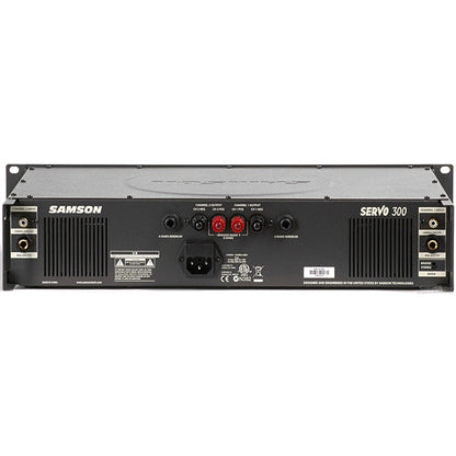 Samson Servo 300 2 Channel 2 X 150W at 4 Ohms Power Amplifier Speaker Power Amp (Servo-300) *Call for Status Check