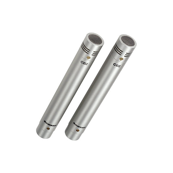 Samson C02 Stereo Small Diaphragm Cardioid Condenser Microphone-Pair (C 02)