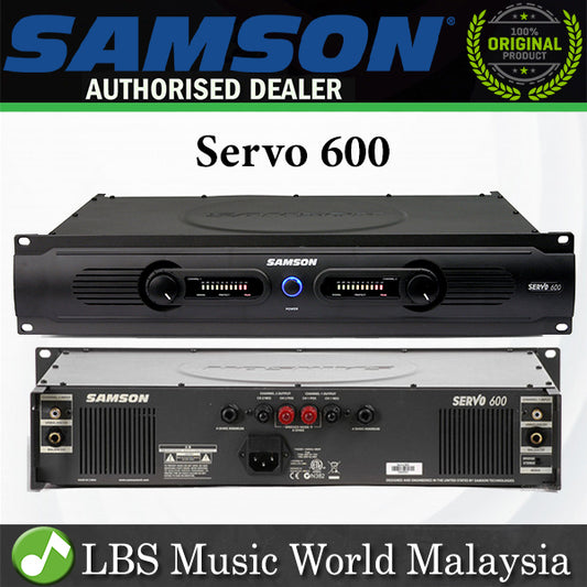 Samson Servo 600 2 Channel 2 X 300W at 4 Ohms Power Amplifier Amp (Servo-600) *Call for Status Check