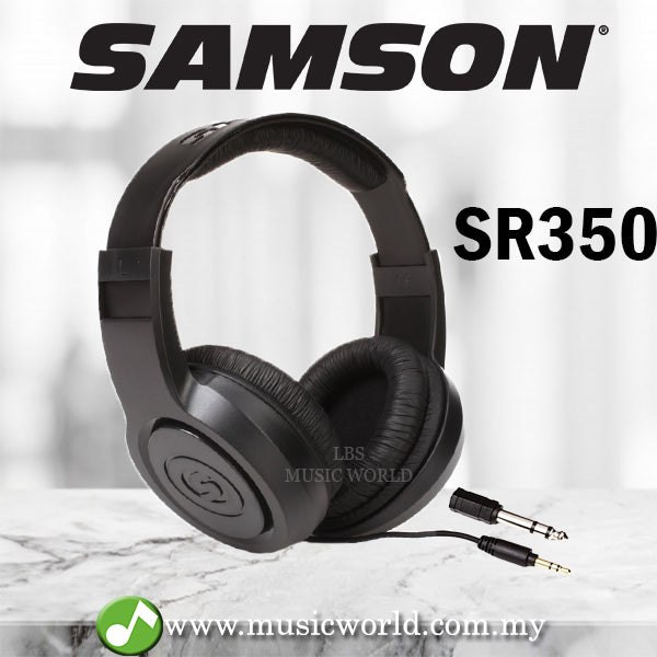 Samson SR350 Over Ear Closed Headphones for Musical Instrument
