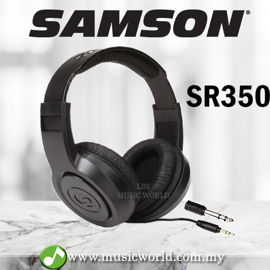 Samson SR350 Over Ear Closed Headphones for Musical Instrument
