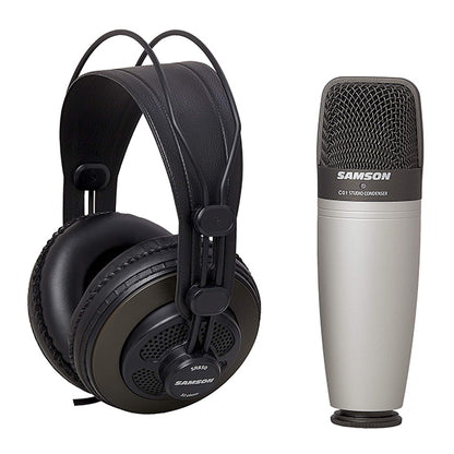Samson C01/SR850 Condenser Mic Headphones Bundle (C01SR850 C01 SR850)
