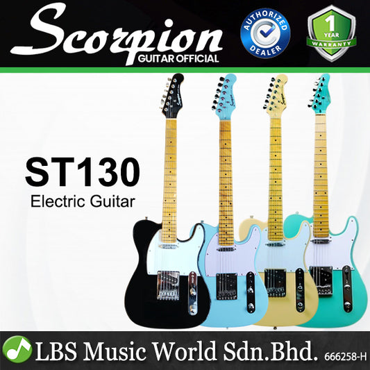 Scorpion ST130 Deluxe Series Telecaster Maple Fingerboard Electric Guitar