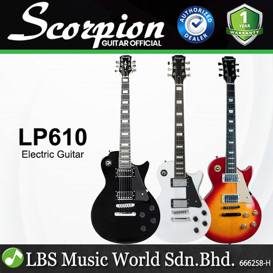 Scorpion LP610 Deluxe Series Les Paul Rosewood FB Glossy Body Electric Guitar