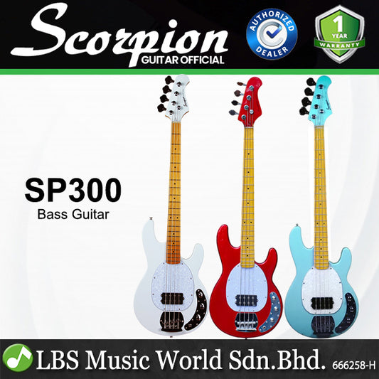 Scorpion SP300 Deluxe Series 4 Strings Rosewood FB Glossy Electric Bass Guitar