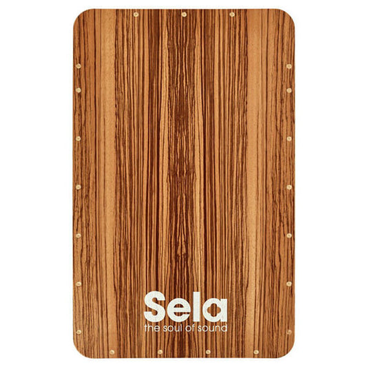 Sela SE 016 Zebrano Playing Surface Zebra Cajon Drum Kit - Front Plate Only (SE016)