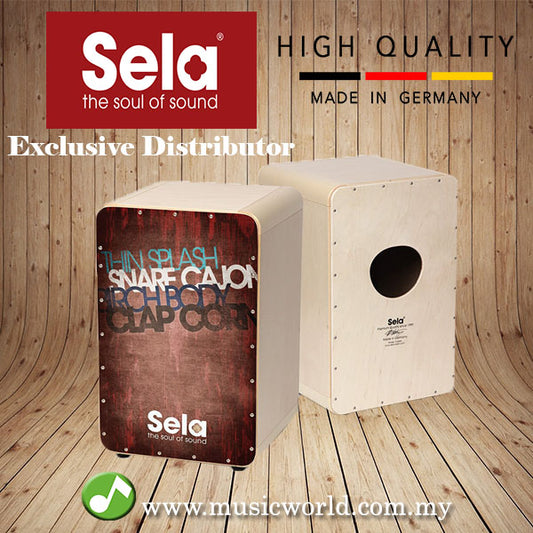 Sela SE 076 CaSela Cajon Vintage Red Professional Cajon Snare Cajon (SE076)