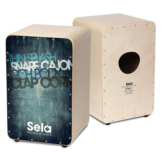 Sela SE 078 Casela Vintage Professional Snare Cajon - Blue (SE078)