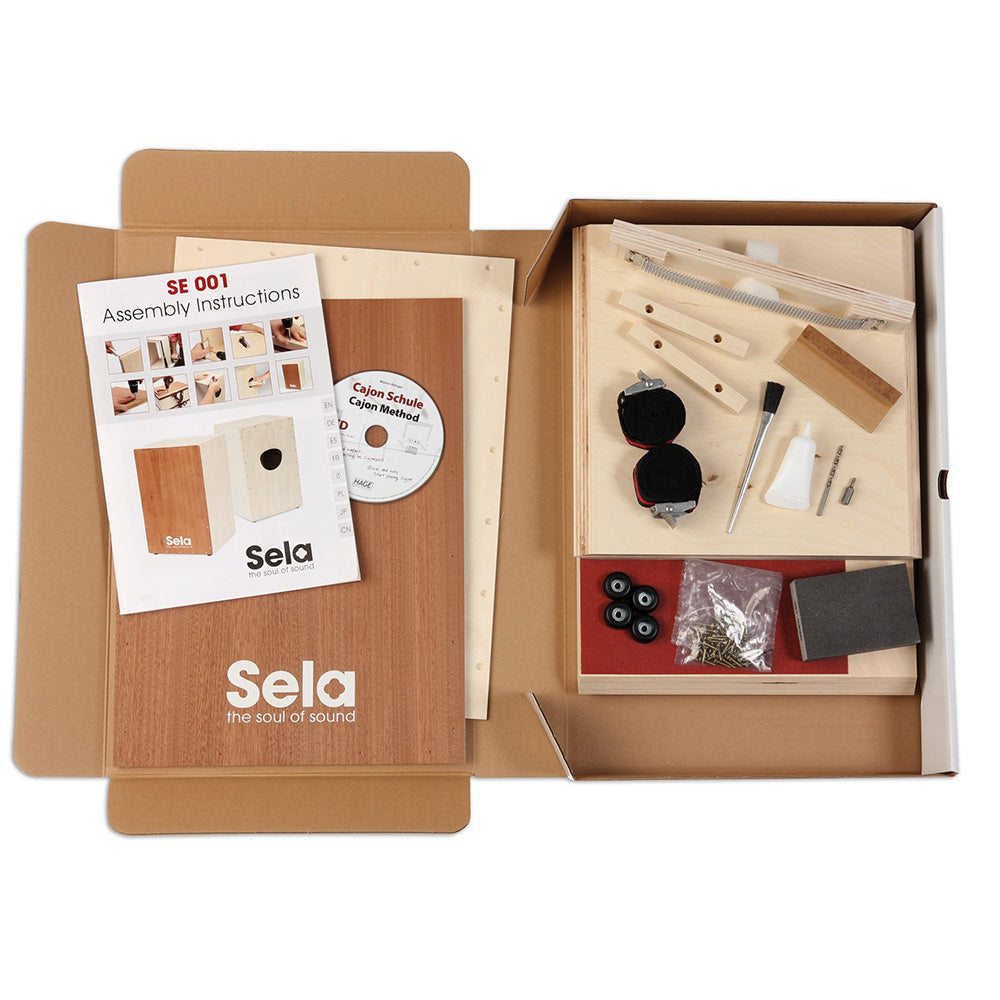 Sela SE 018 Medium Snare Cajon Kit Instructions Box Drum Percussion (SE018)