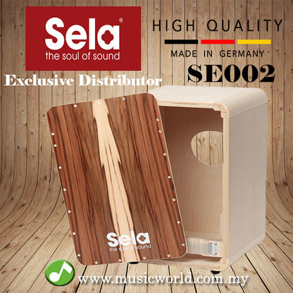 Sela SE 002 CaSela Satin Nut Cajon Quick Assembly Box Drum Percussion (SE002)