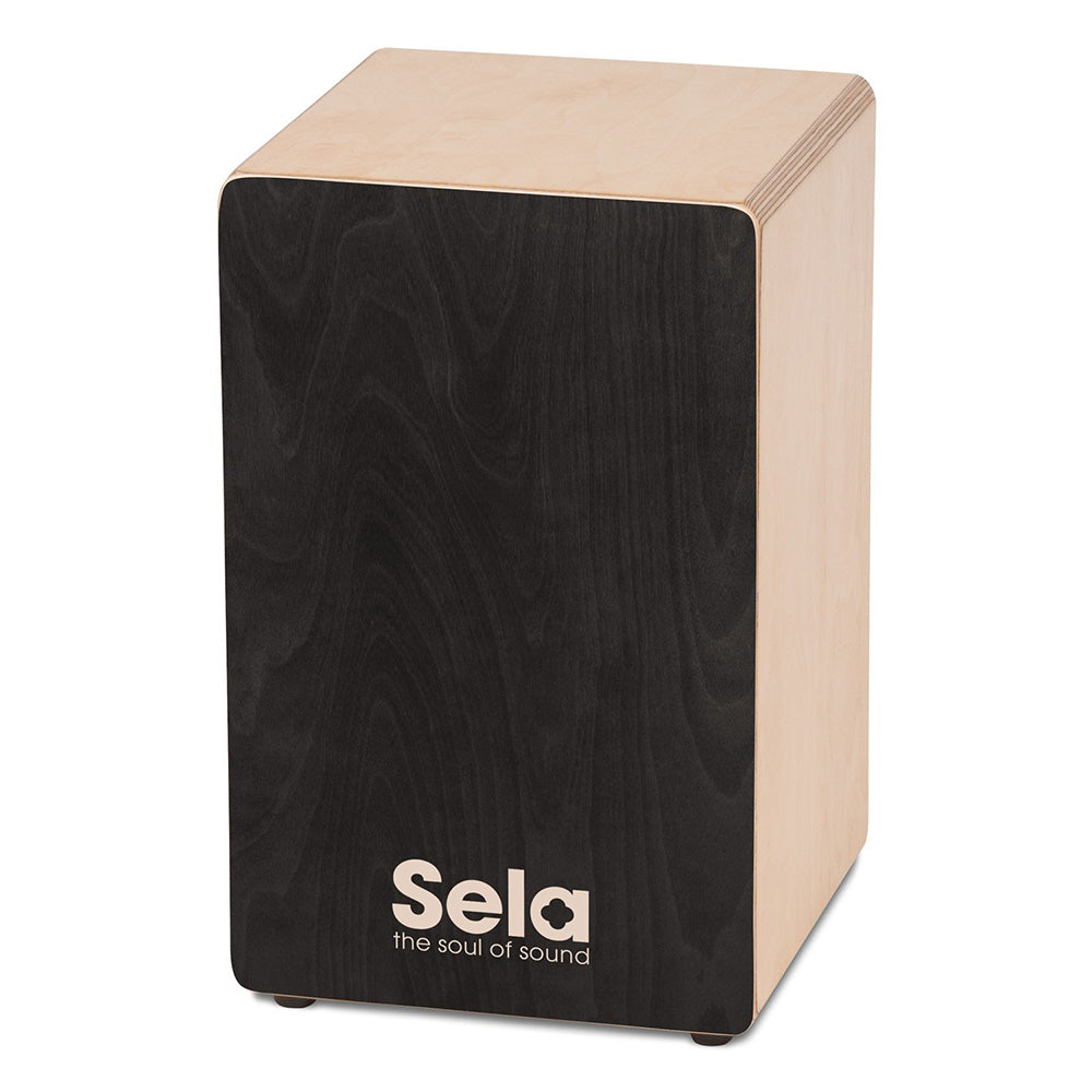 Sela SE 157 EN Primera Black Cajon beginner bundle with Backpack + Cajon Pad + book + DVD (SE157)