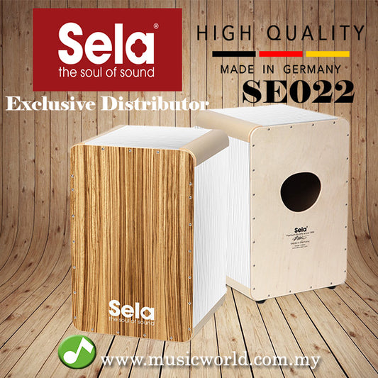 Sela SE 022 Wave Special Coated Birch Body Professional Snare Cajon White Zebrano (SE022)