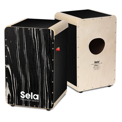 Sela SE 030 Wave Professional Snare Cajon with On/Off Mechanism Black Makassar (SE030)